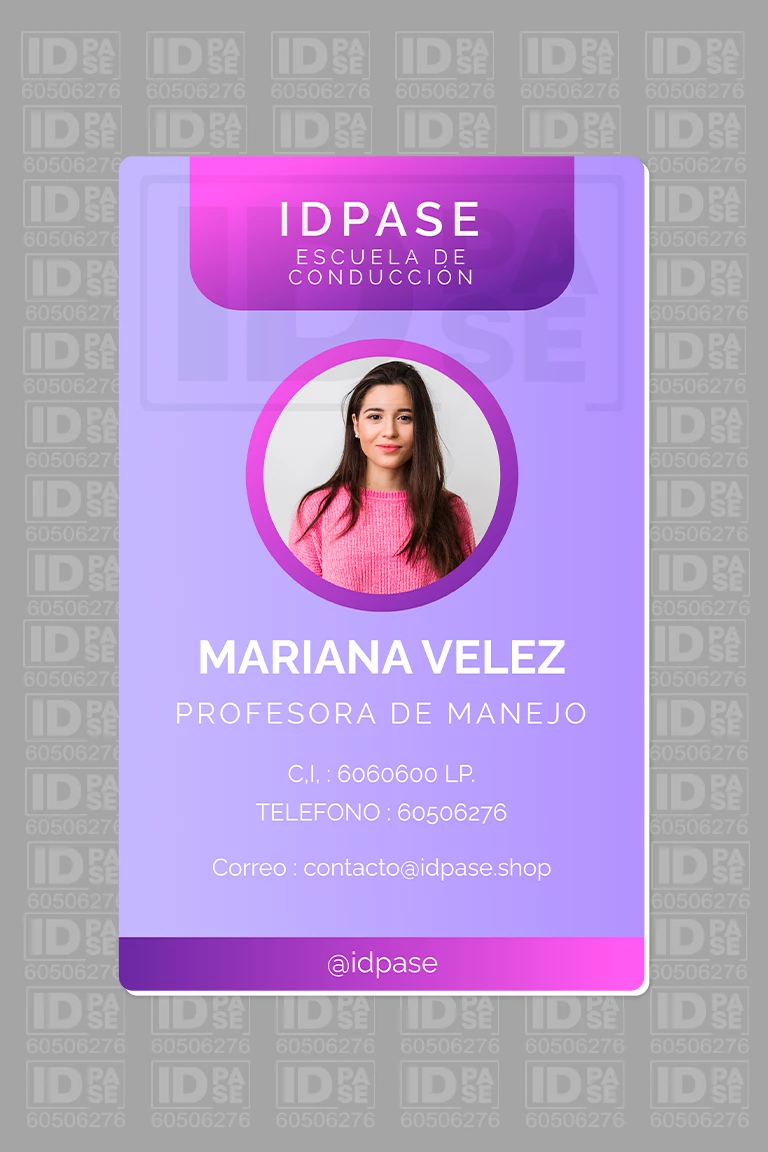 Credenciales PVC para Escuelas de Conducción (Alumnos e Instructores)